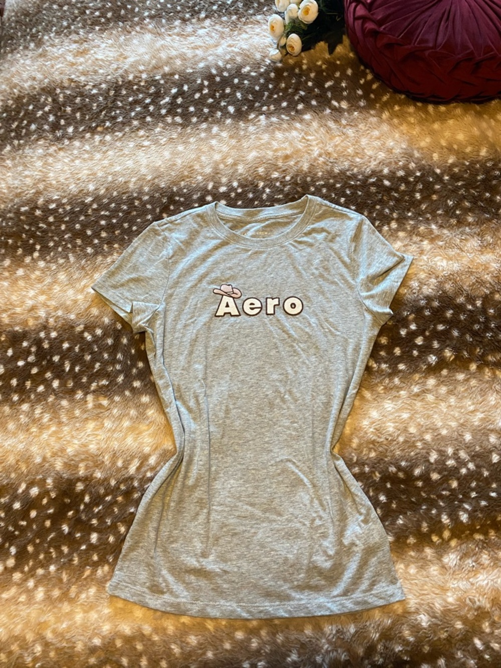 Aero Graphic Tee w/ Cowboy Hat Detail y2k aesthetic
